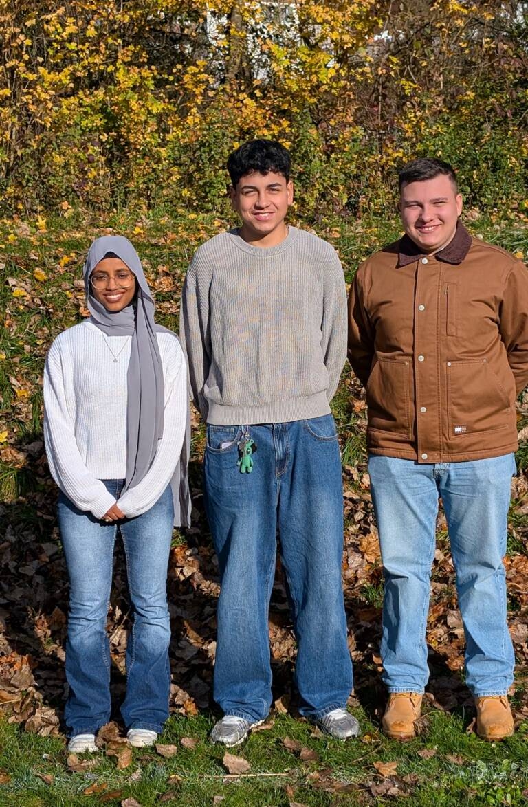 Gruppenfoto der drei Schülersprecher