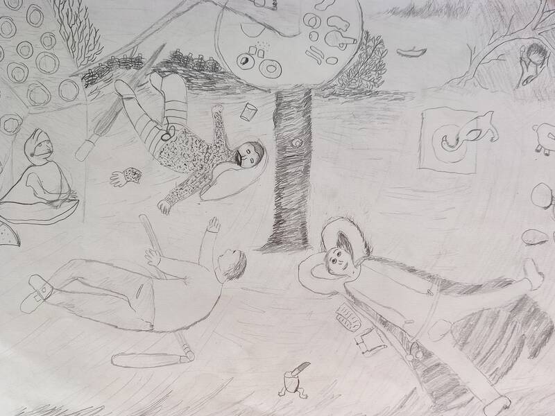 Nachzeichnung eines Bruegel