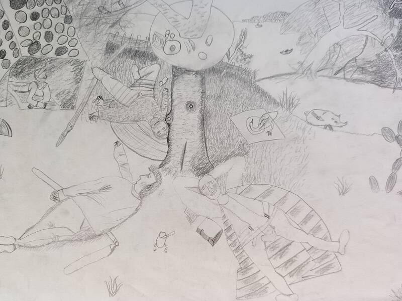 Nachzeichnung eines Bruegel