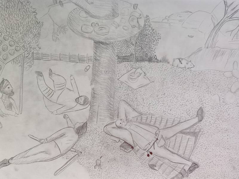 Nachzeichnung eines Bruegel