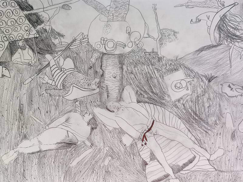Nachzeichnung eines Bruegel