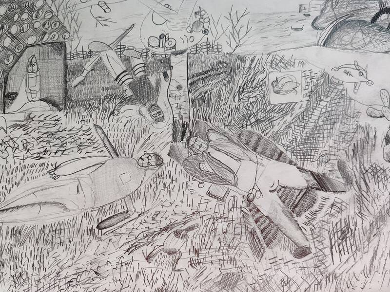 Nachzeichnung eines Bruegel