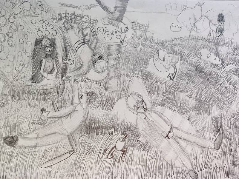 Nachzeichnung eines Bruegel